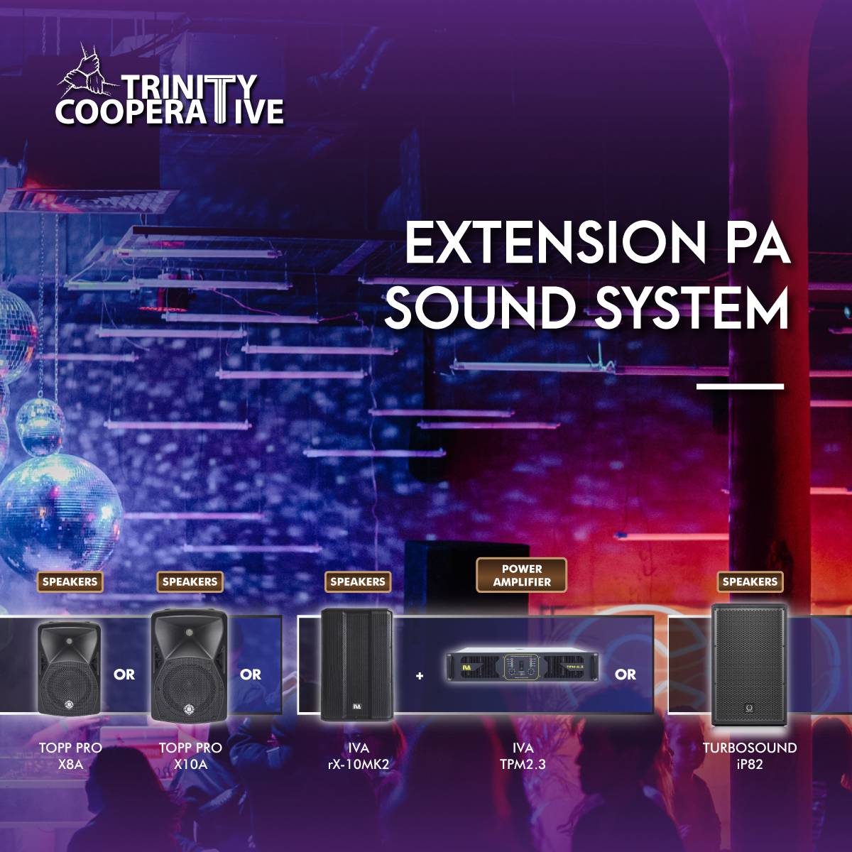 Extension PA Sound System for Bar, Pub, Club & Bistro Topp Pro X8A